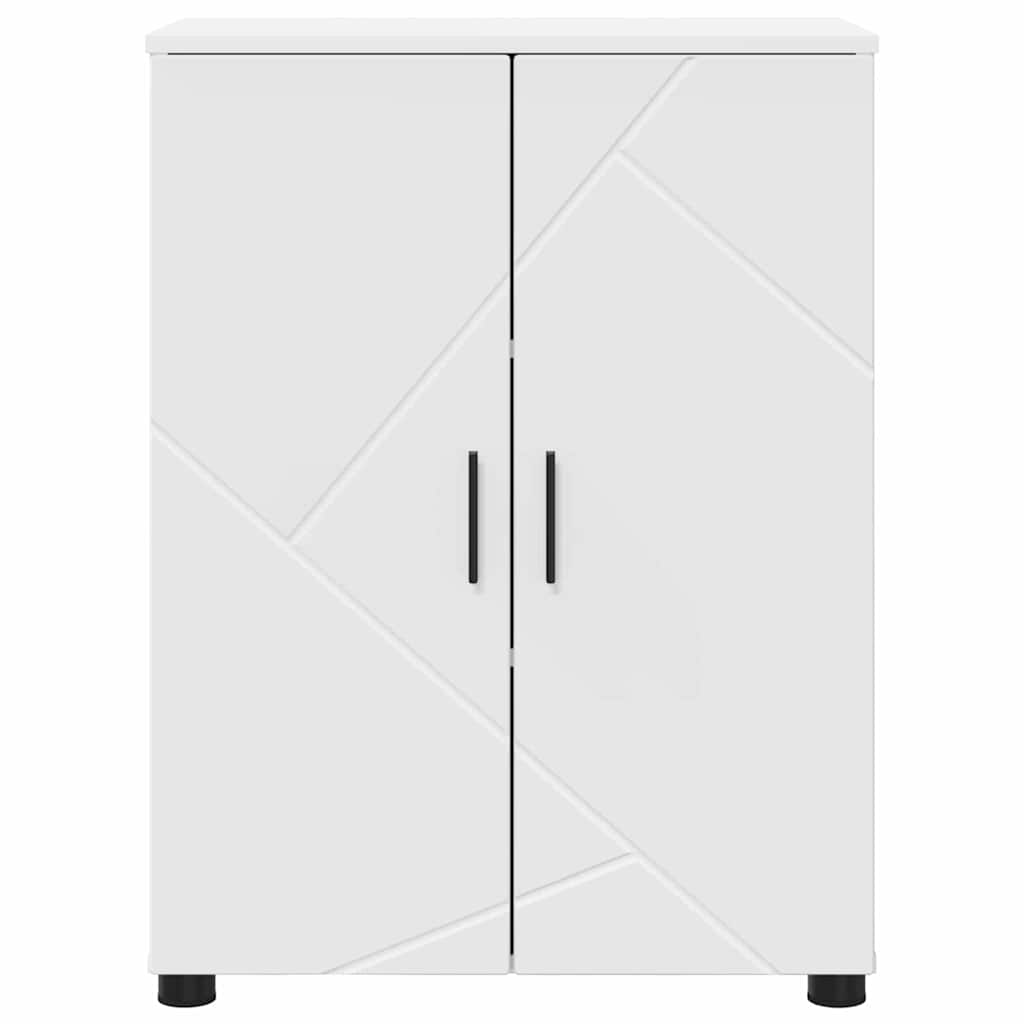 vidaXL Szafka Łazienkowa z przechowywaniem Biały 60 x 35 x 80 cm