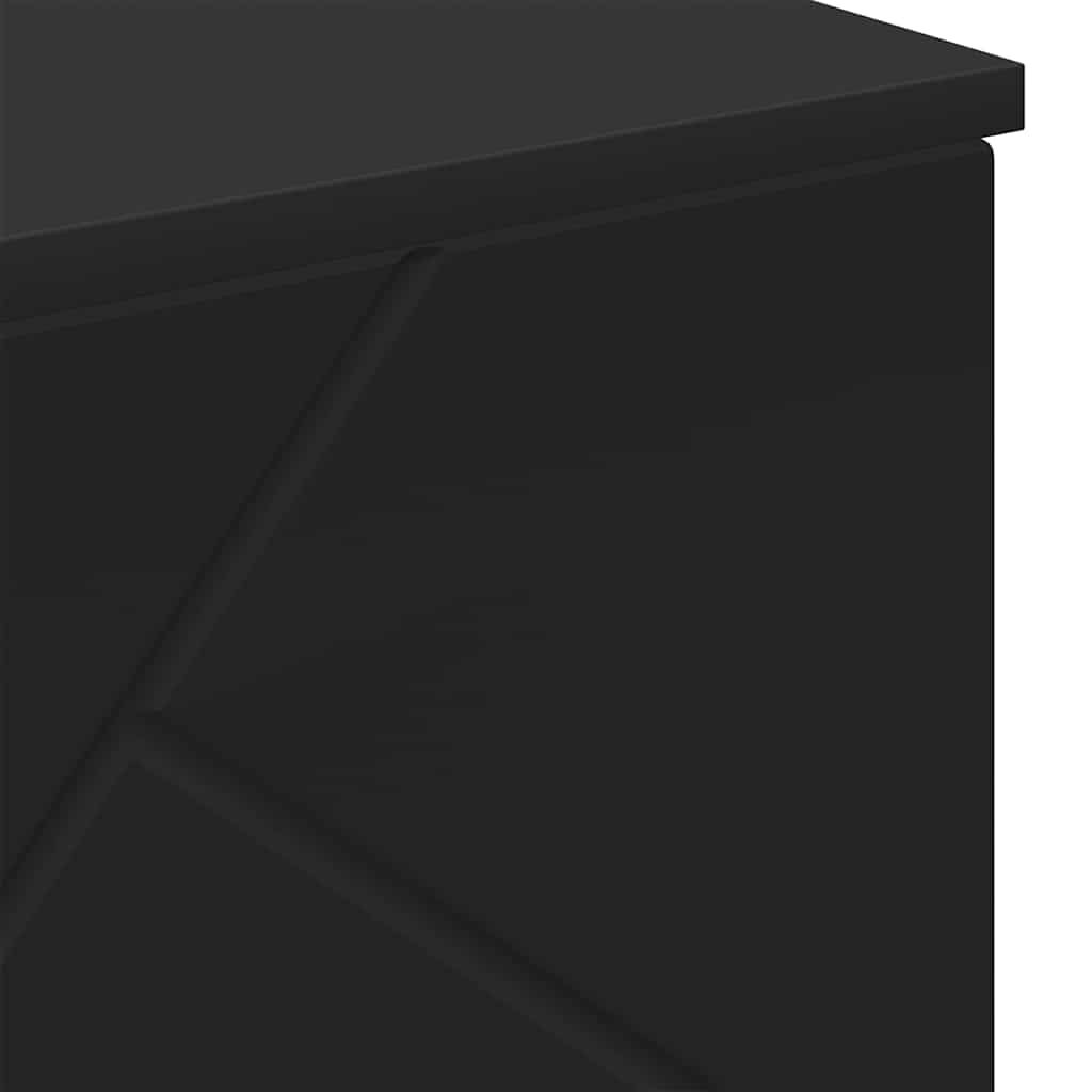 vidaXL Szafka Łazienkowa z przechowywaniem Czarny 60 x 35 x 80 cm