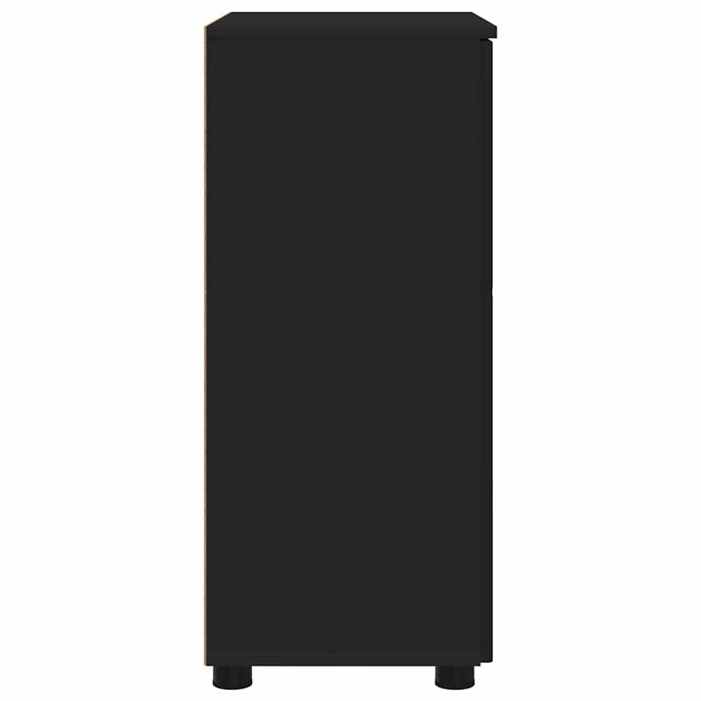 vidaXL Szafka Łazienkowa z przechowywaniem Czarny 60 x 35 x 80 cm