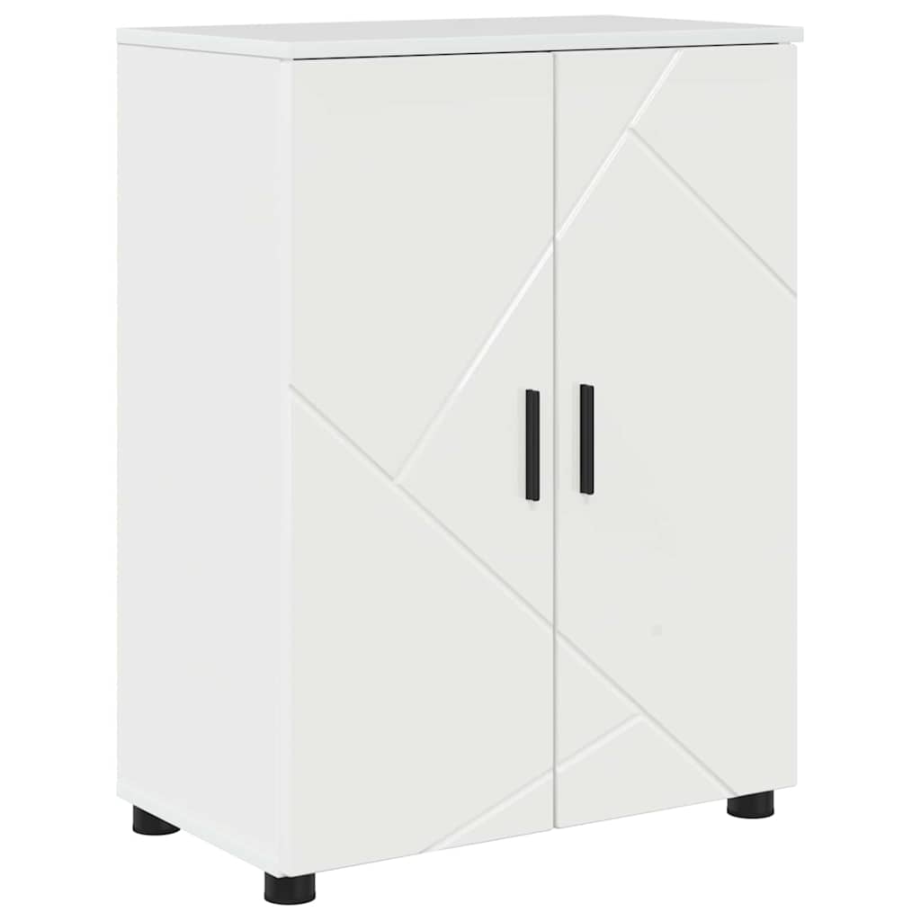 vidaXL Szafka Łazienkowa Wysoki połysk biały 60 x 35 x 80 cm