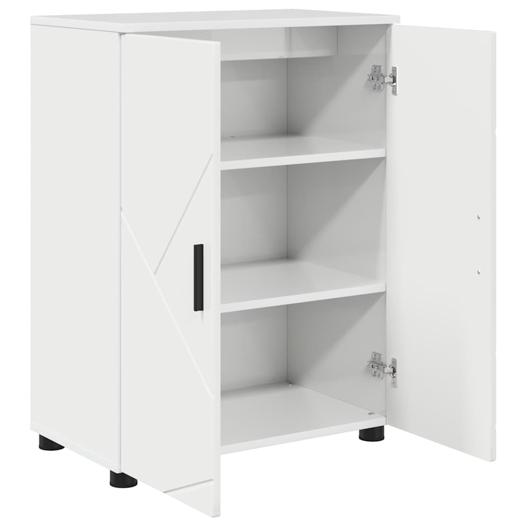vidaXL Szafka Łazienkowa Wysoki połysk biały 60 x 35 x 80 cm
