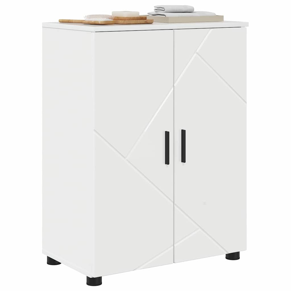 vidaXL Szafka Łazienkowa Wysoki połysk biały 60 x 35 x 80 cm