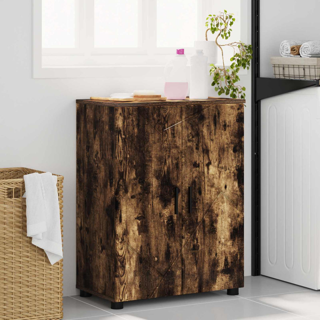 vidaXL Szafka Łazienkowa Dąb wędzony 60 x 35 x 80 cm