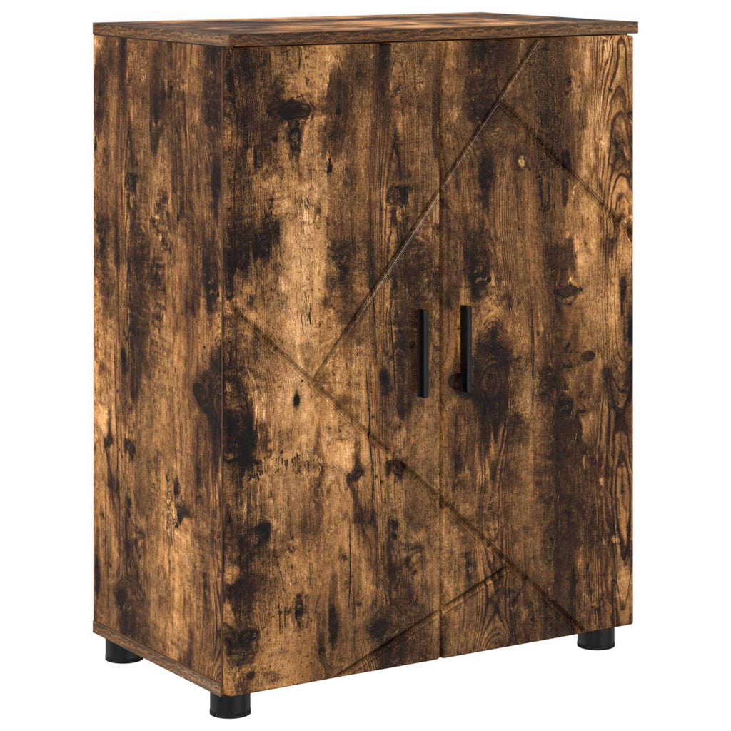 vidaXL Szafka Łazienkowa Dąb wędzony 60 x 35 x 80 cm