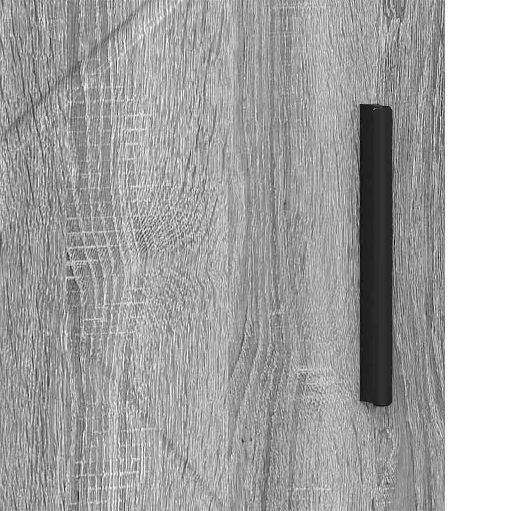 vidaXL Szafka Łazienkowa z drzwiami Szary Sonoma 60 x 35 x 80 cm