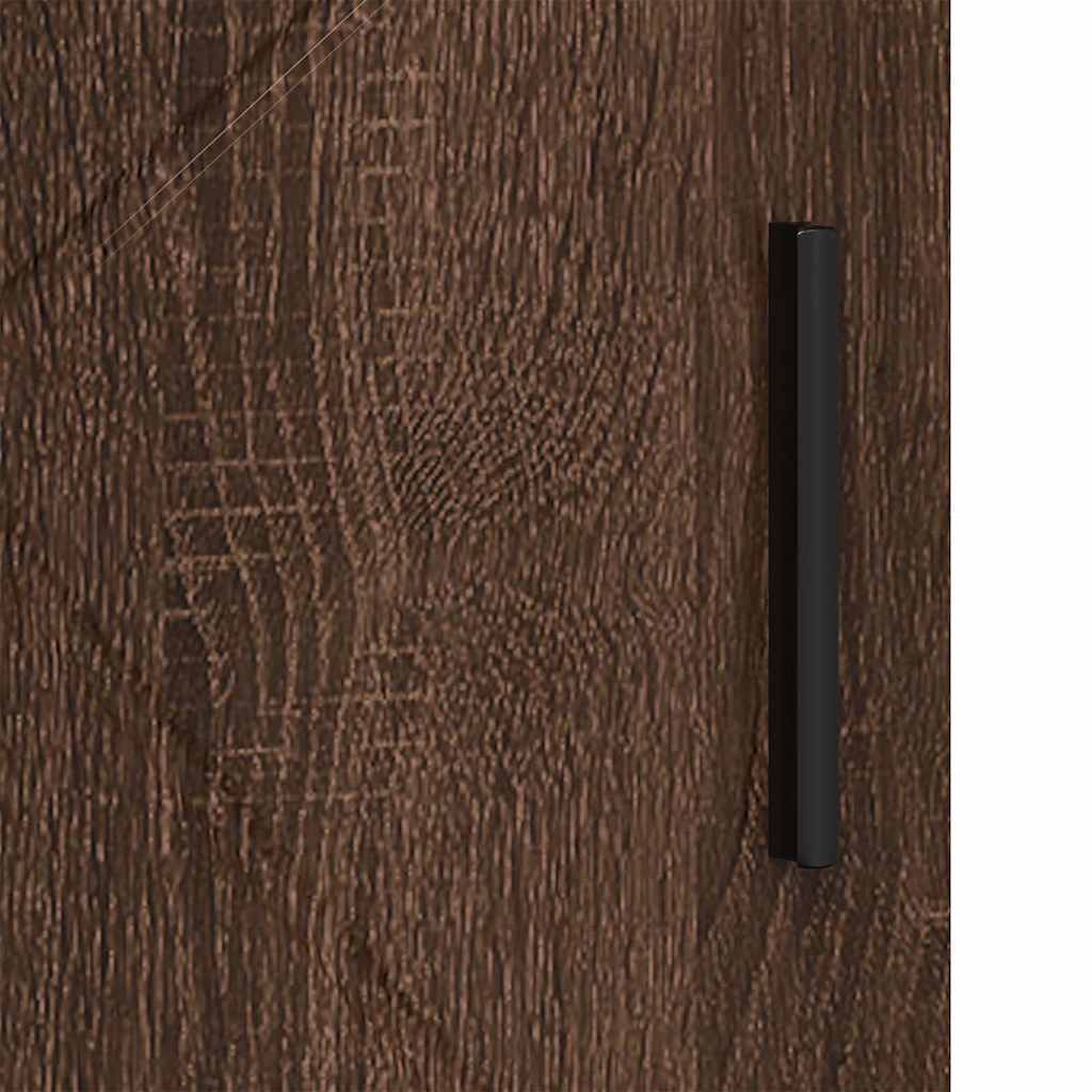 vidaXL Szafka Łazienkowa z przechowywaniem Brązowy dąb 60 x 35 x 80 cm