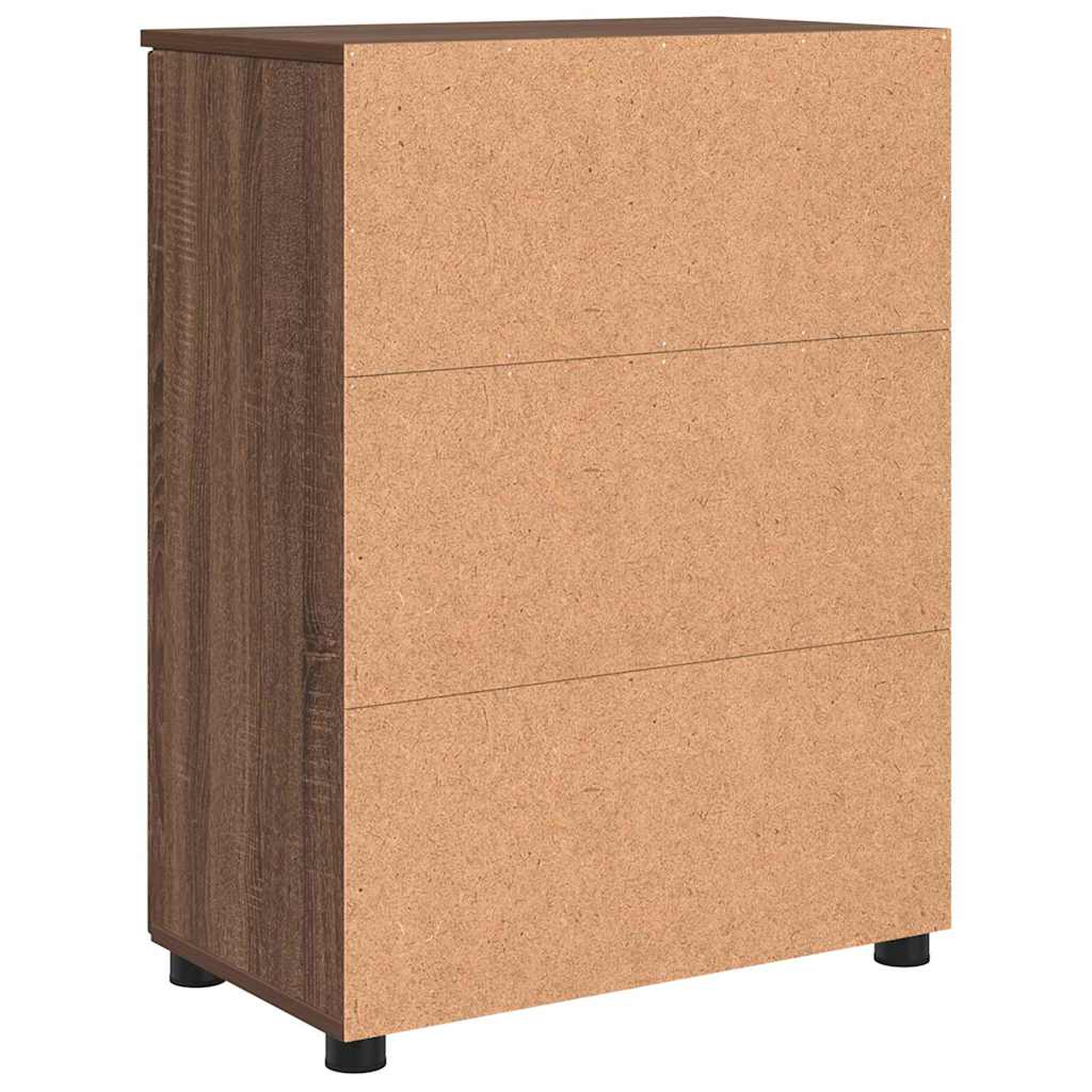 vidaXL Szafka Łazienkowa z przechowywaniem Brązowy dąb 60 x 35 x 80 cm