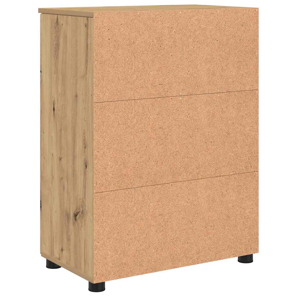 vidaXL Szafka Łazienkowa z drzwiami Dąb rzemieślniczy 60 x 35 x 80 cm