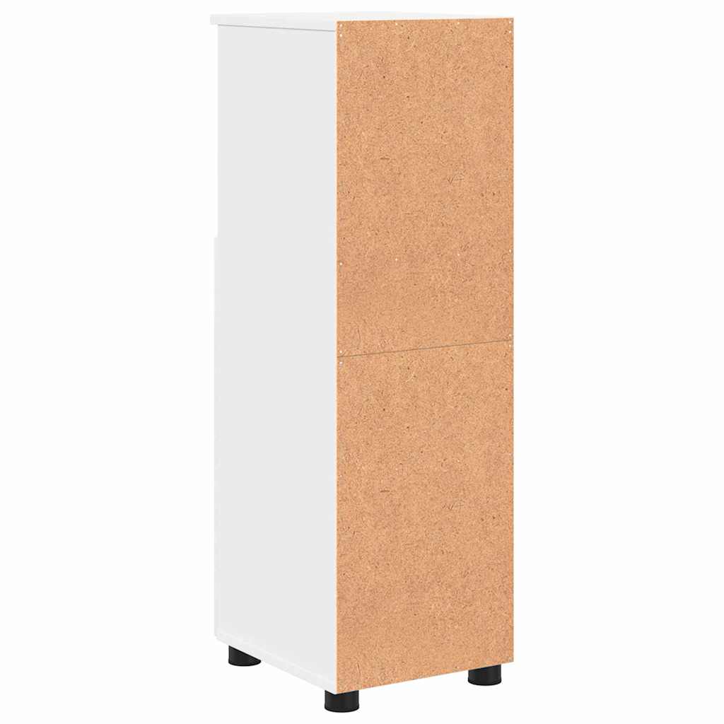 vidaXL Szafka Łazienkowa z przechowywaniem Biały 30 x 35 x 95 cm