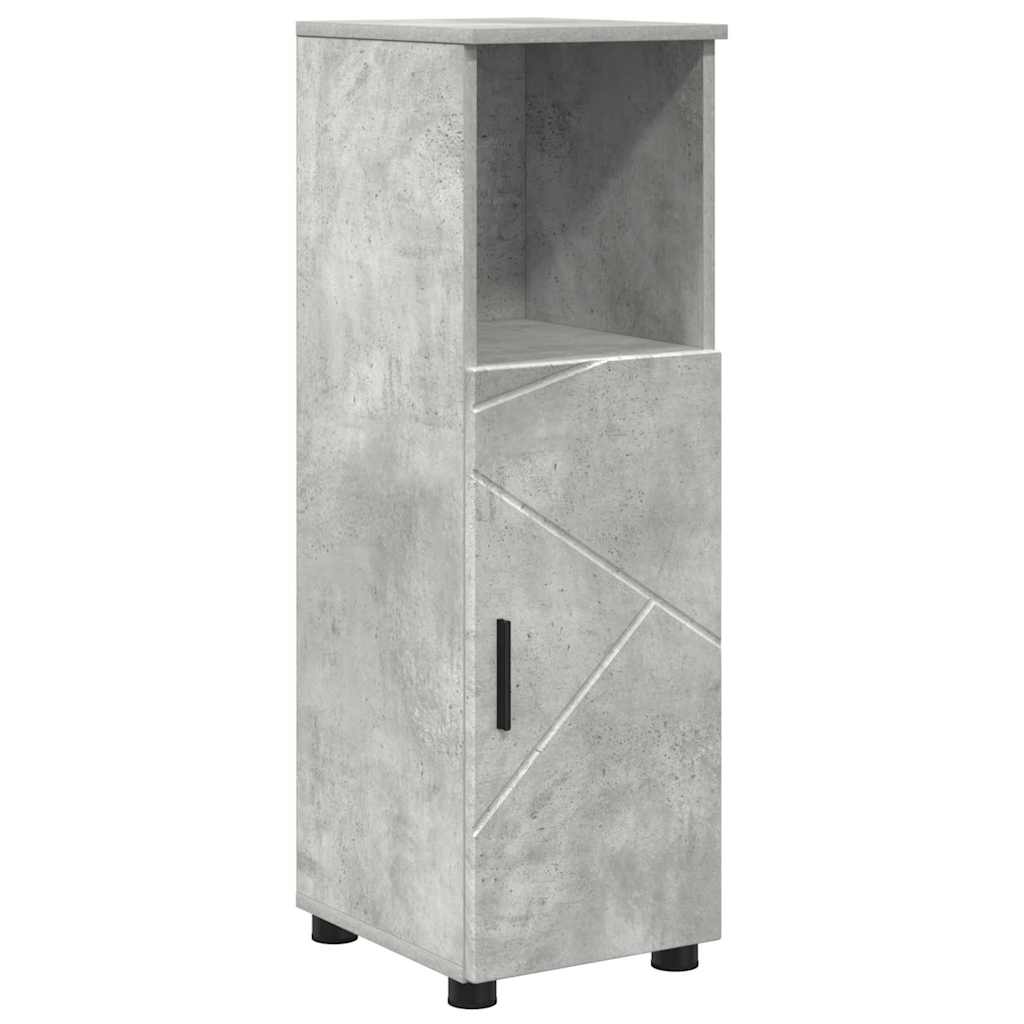 vidaXL Szafka Łazienkowa z drzwiami Betonowy szary 30 x 35 x 95 cm