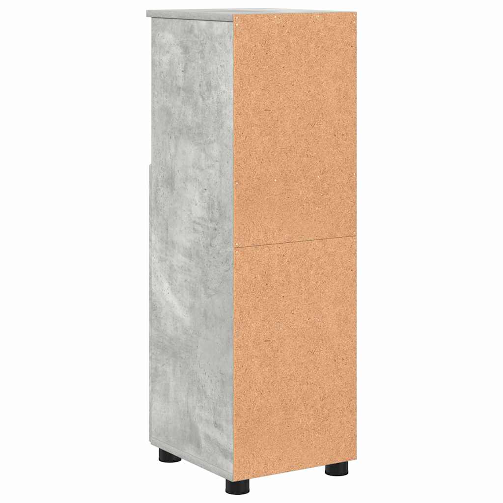 vidaXL Szafka Łazienkowa z drzwiami Betonowy szary 30 x 35 x 95 cm