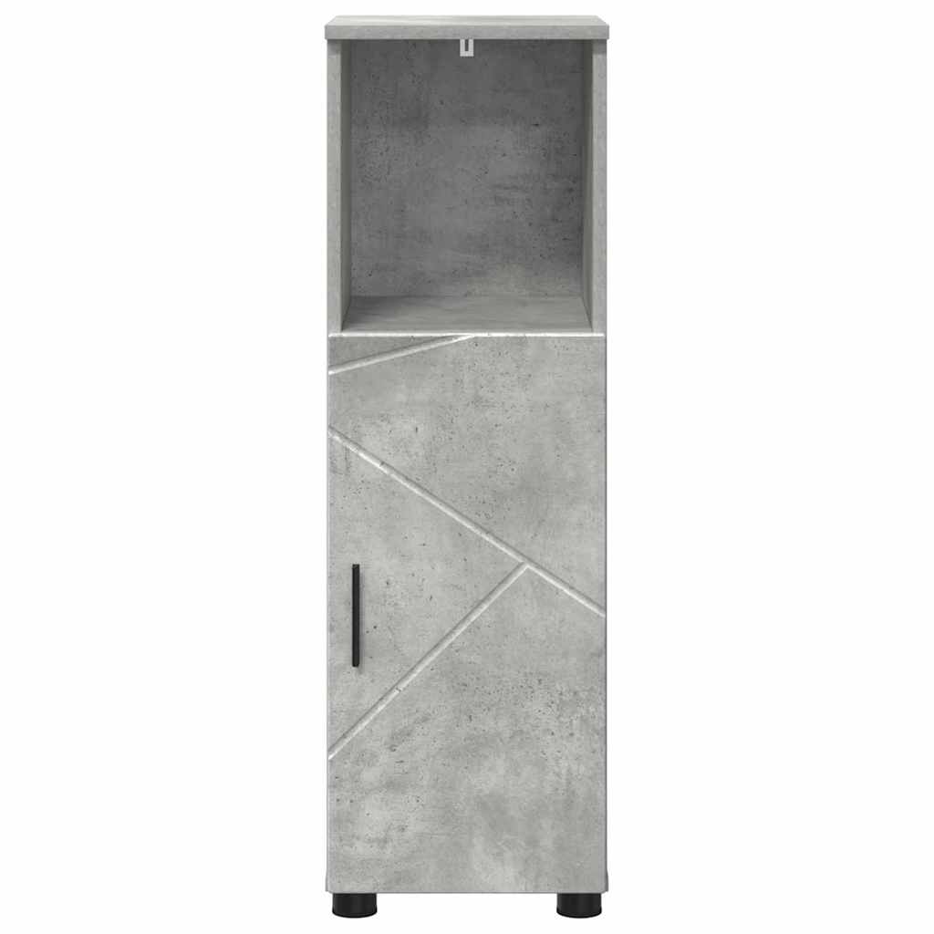 vidaXL Szafka Łazienkowa z drzwiami Betonowy szary 30 x 35 x 95 cm