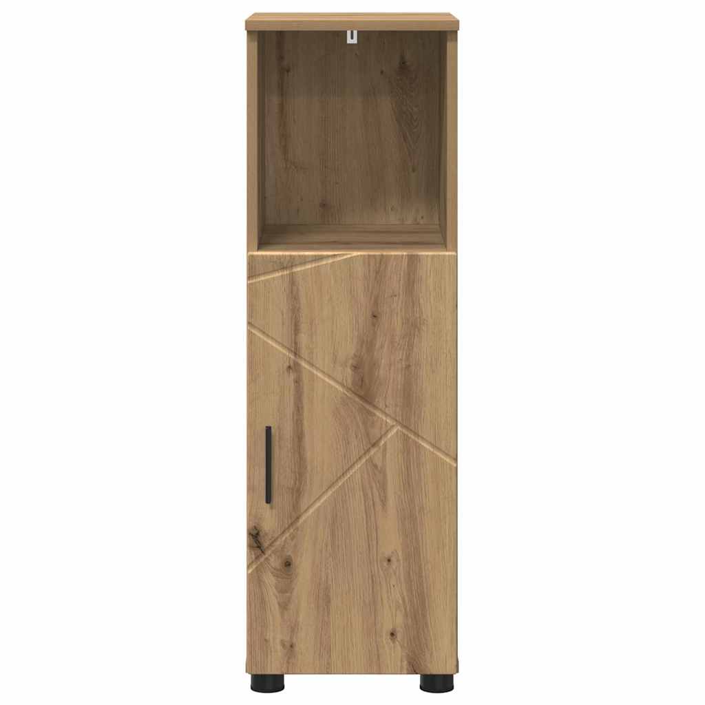 vidaXL Szafka Łazienkowa z drzwiami Dąb rzemieślniczy 30 x 35 x 95 cm