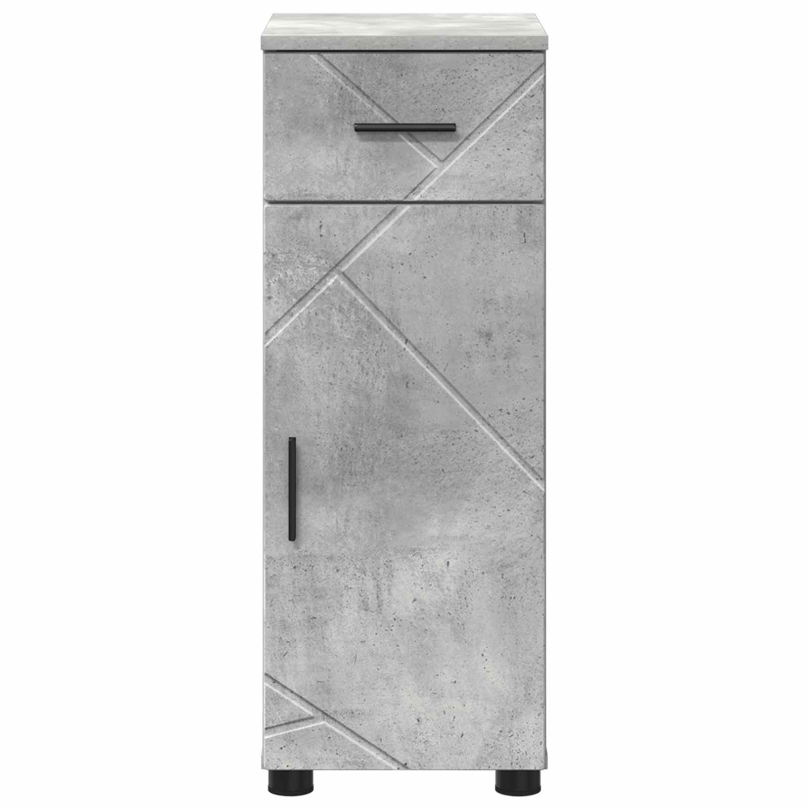 vidaXL Szafka Łazienkowa Betonowy szary 30 x 35 x 80 cm
