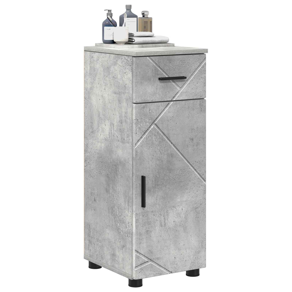 vidaXL Szafka Łazienkowa Betonowy szary 30 x 35 x 80 cm