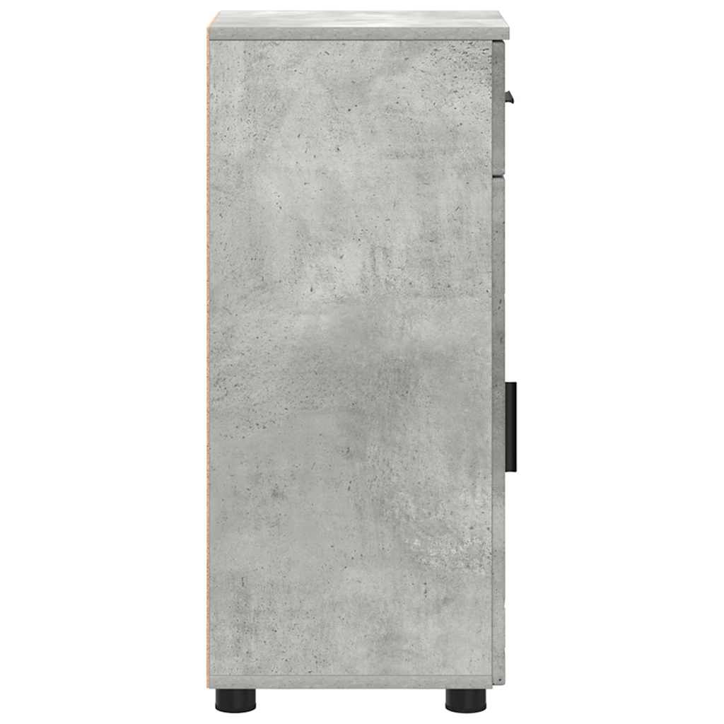 vidaXL Szafka Łazienkowa Betonowy szary 30 x 35 x 80 cm