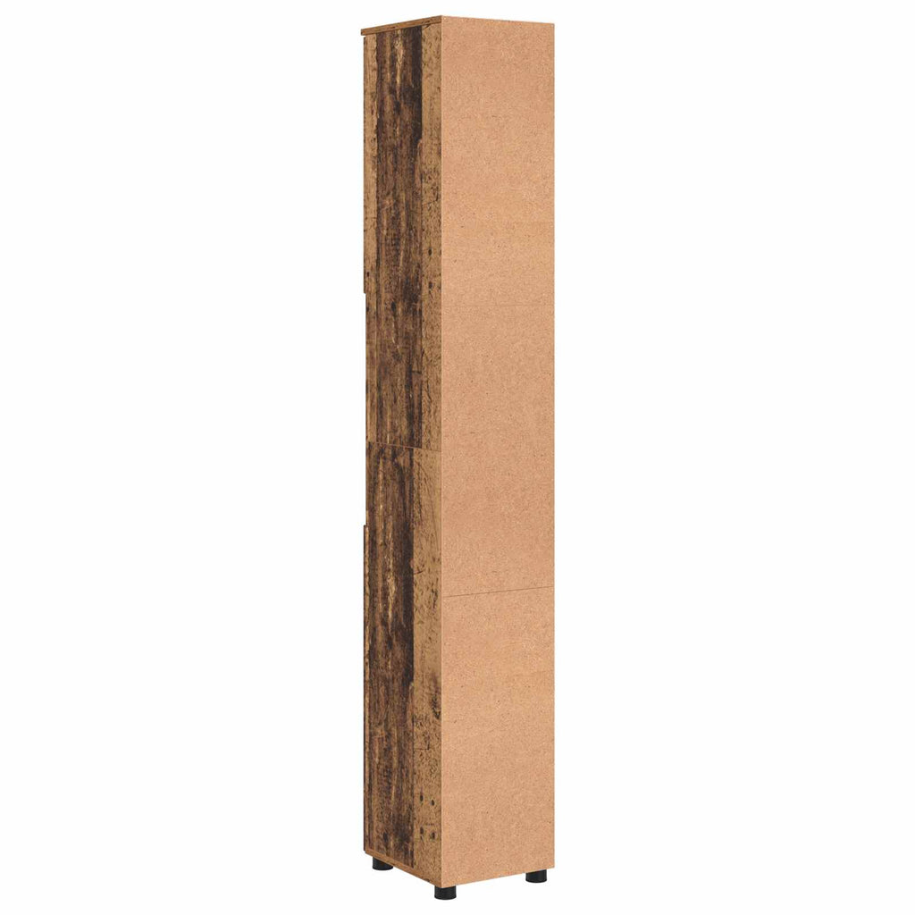 vidaXL Szafka Łazienkowa Stare drewno 30 x 35 x 192 cm