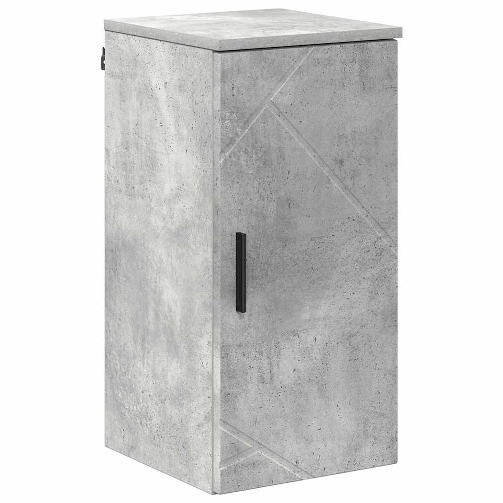vidaXL Szafka Łazienkowa z drzwiami Betonowy szary 30 x 31,5 x 61 cm