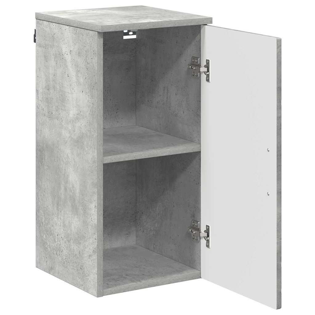 vidaXL Szafka Łazienkowa z drzwiami Betonowy szary 30 x 31,5 x 61 cm