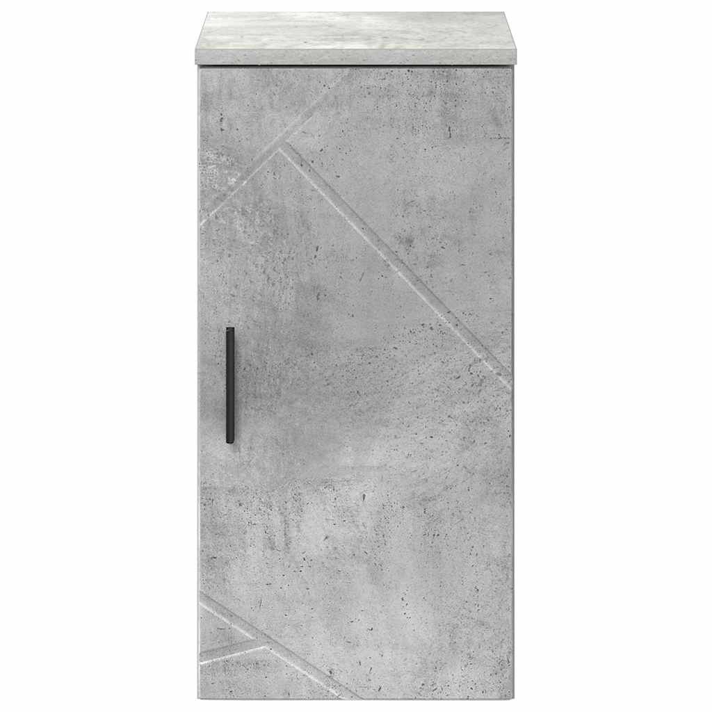 vidaXL Szafka Łazienkowa z drzwiami Betonowy szary 30 x 31,5 x 61 cm