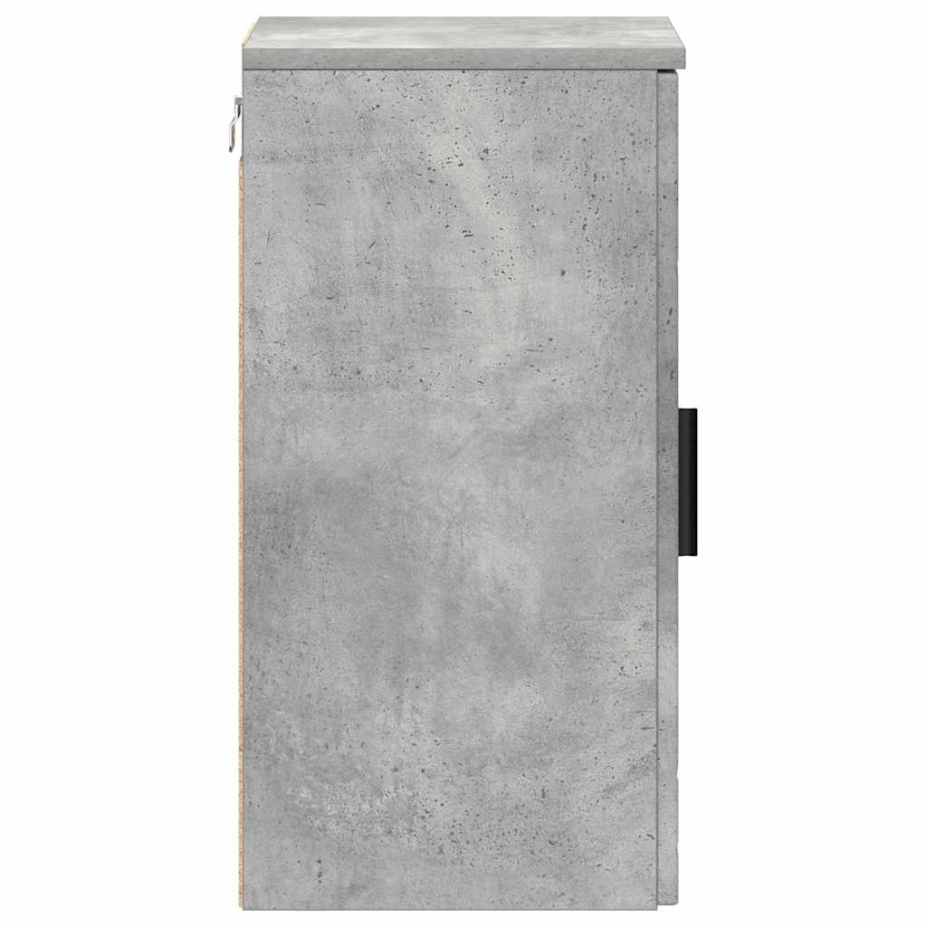 vidaXL Szafka Łazienkowa z drzwiami Betonowy szary 30 x 31,5 x 61 cm
