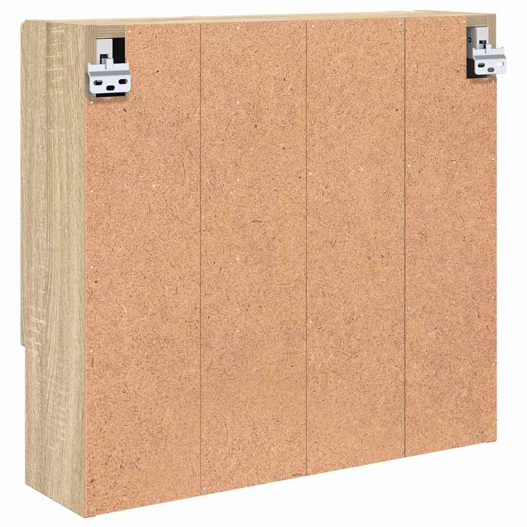 vidaXL Szafka z lustrem z przechowywaniem Dąb Sonoma 59 x 17 x 55 cm