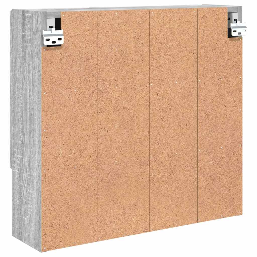 vidaXL Szafka z lustrem Szary Sonoma 59 x 17 x 55 cm