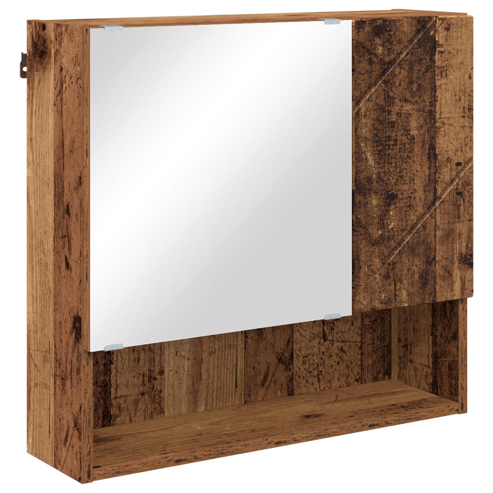 vidaXL Szafka z lustrem Stare drewno 59 x 17 x 55 cm