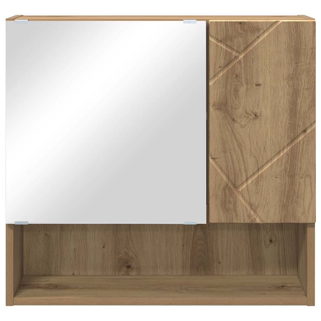 vidaXL Szafka z lustrem Dąb rzemieślniczy 59 x 17 x 55 cm