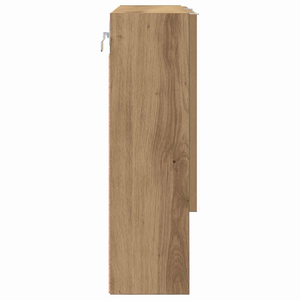 vidaXL Szafka z lustrem Dąb rzemieślniczy 59 x 17 x 55 cm
