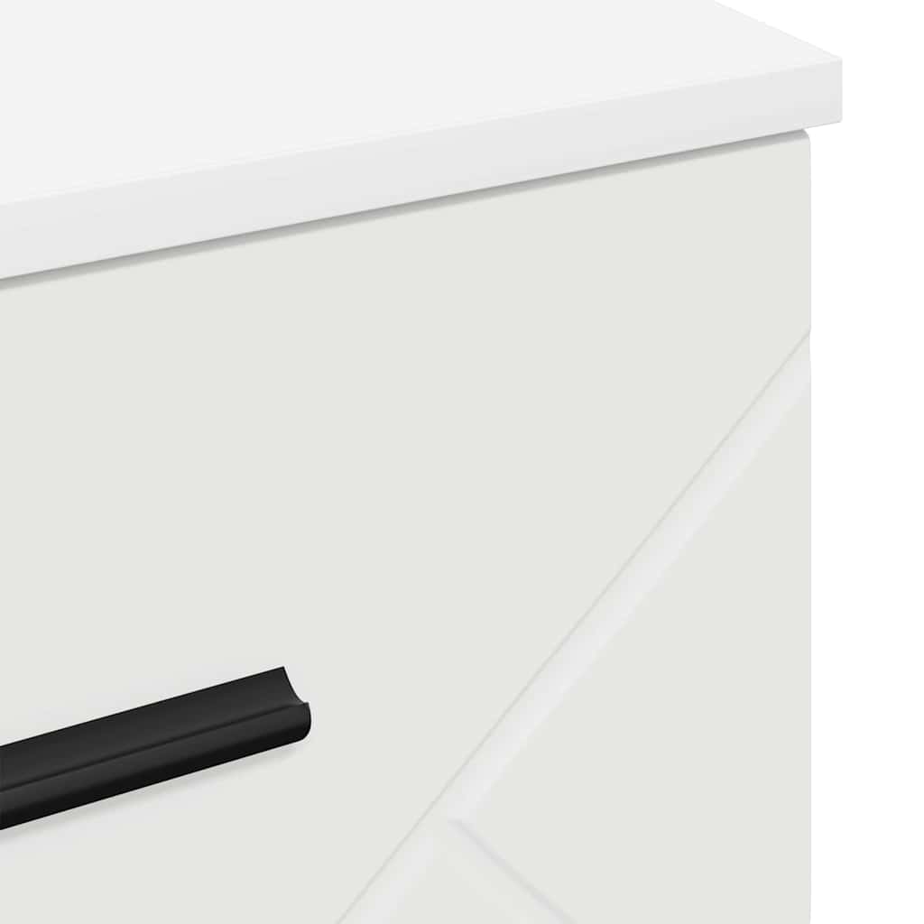 vidaXL Szafka Nocna Biały 38 x 38 x 66 cm Materiał drewnopochodny