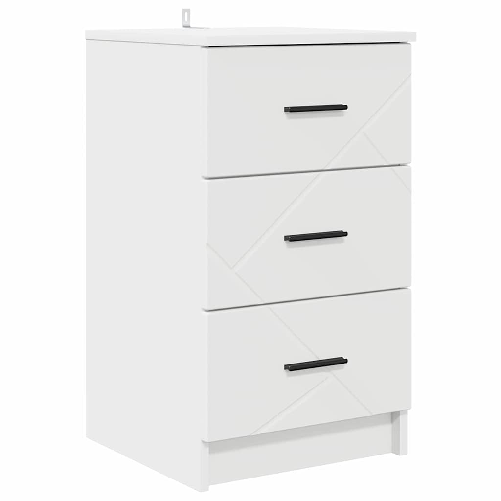 vidaXL Szafka Nocna Biały 38 x 38 x 66 cm Materiał drewnopochodny