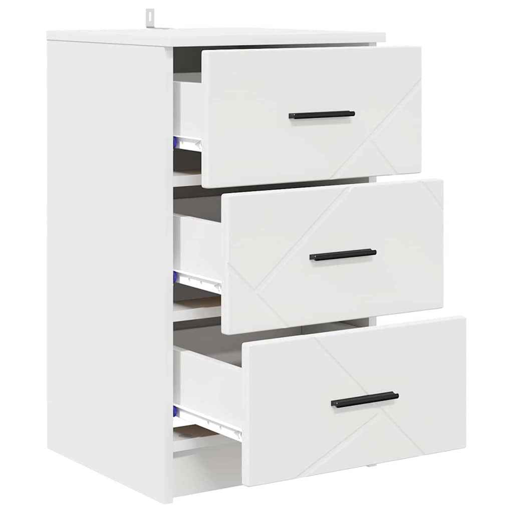vidaXL Szafka Nocna Biały 38 x 38 x 66 cm Materiał drewnopochodny
