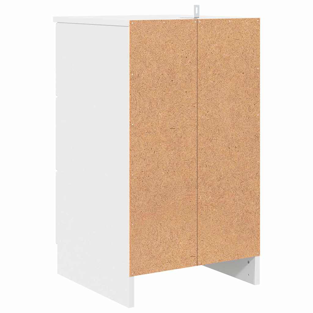 vidaXL Szafka Nocna Biały 38 x 38 x 66 cm Materiał drewnopochodny