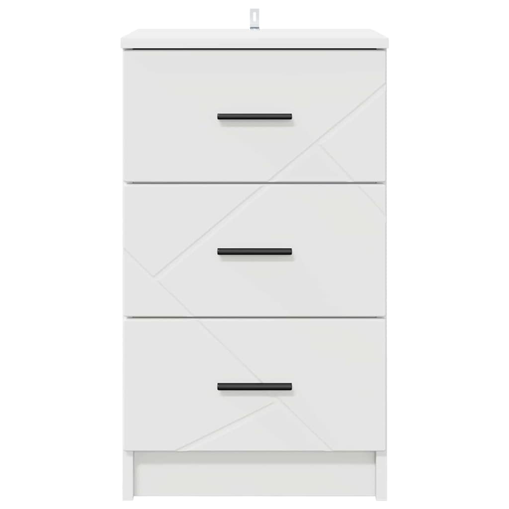 vidaXL Szafka Nocna Biały 38 x 38 x 66 cm Materiał drewnopochodny