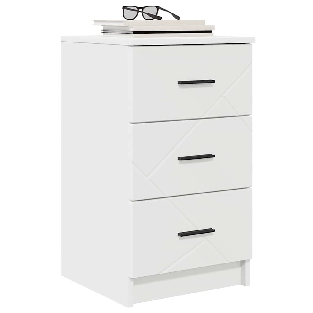 vidaXL Szafka Nocna Biały 38 x 38 x 66 cm Materiał drewnopochodny