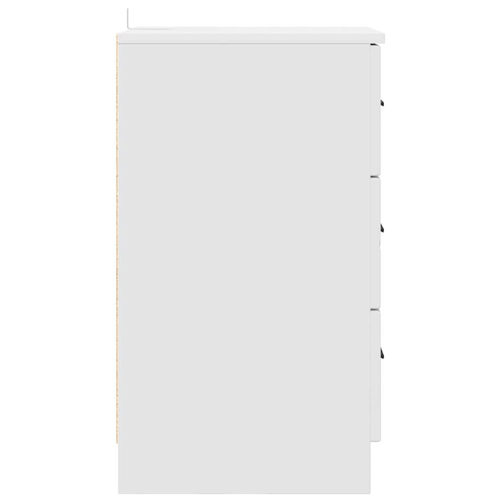 vidaXL Szafka Nocna Biały 38 x 38 x 66 cm Materiał drewnopochodny