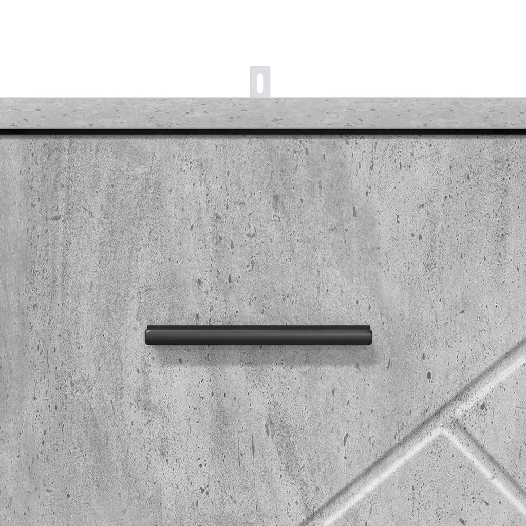 vidaXL Szafka Nocna Betonowy szary 38 x 38 x 66 cm Drewno inżynieryjne