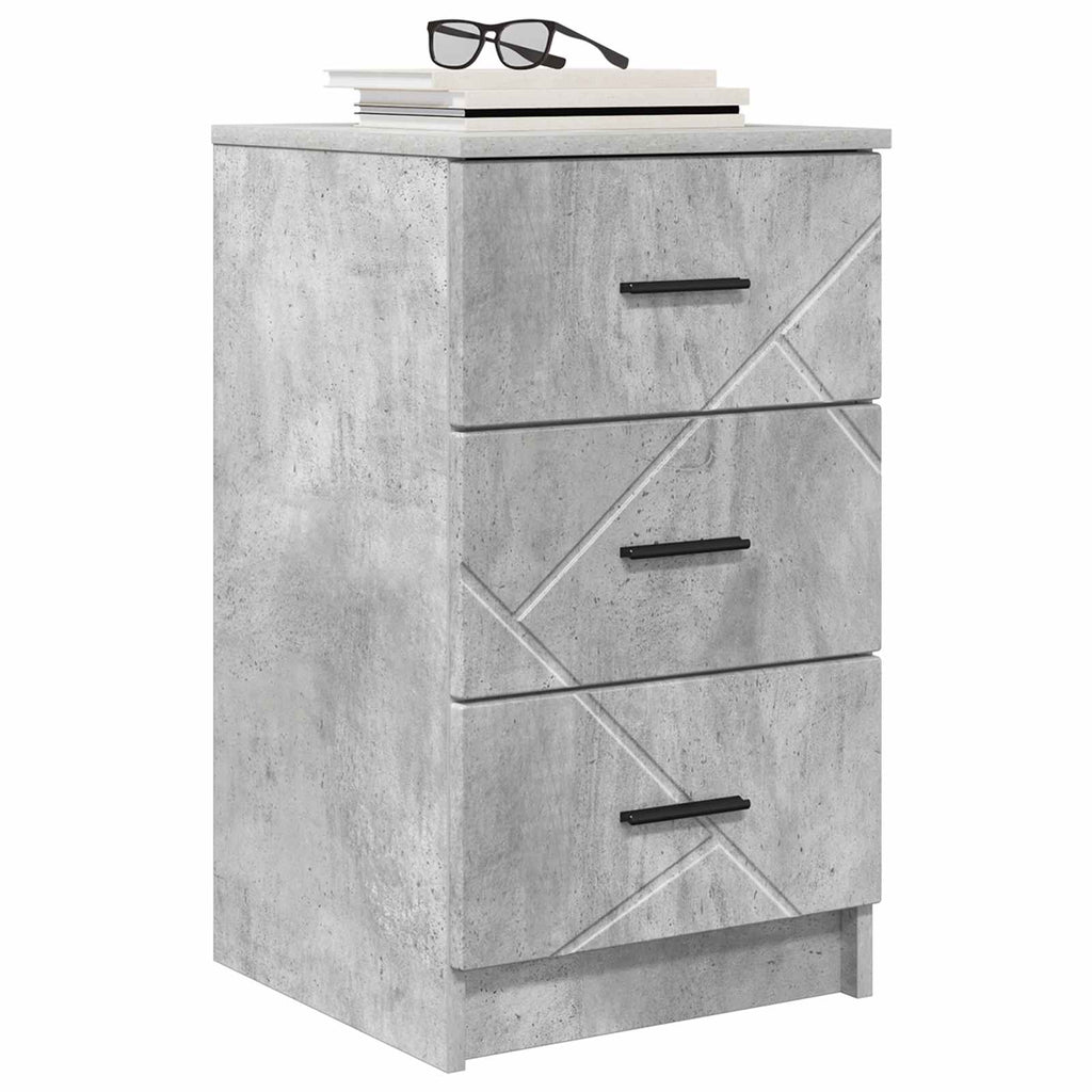 vidaXL Szafka Nocna Betonowy szary 38 x 38 x 66 cm Drewno inżynieryjne