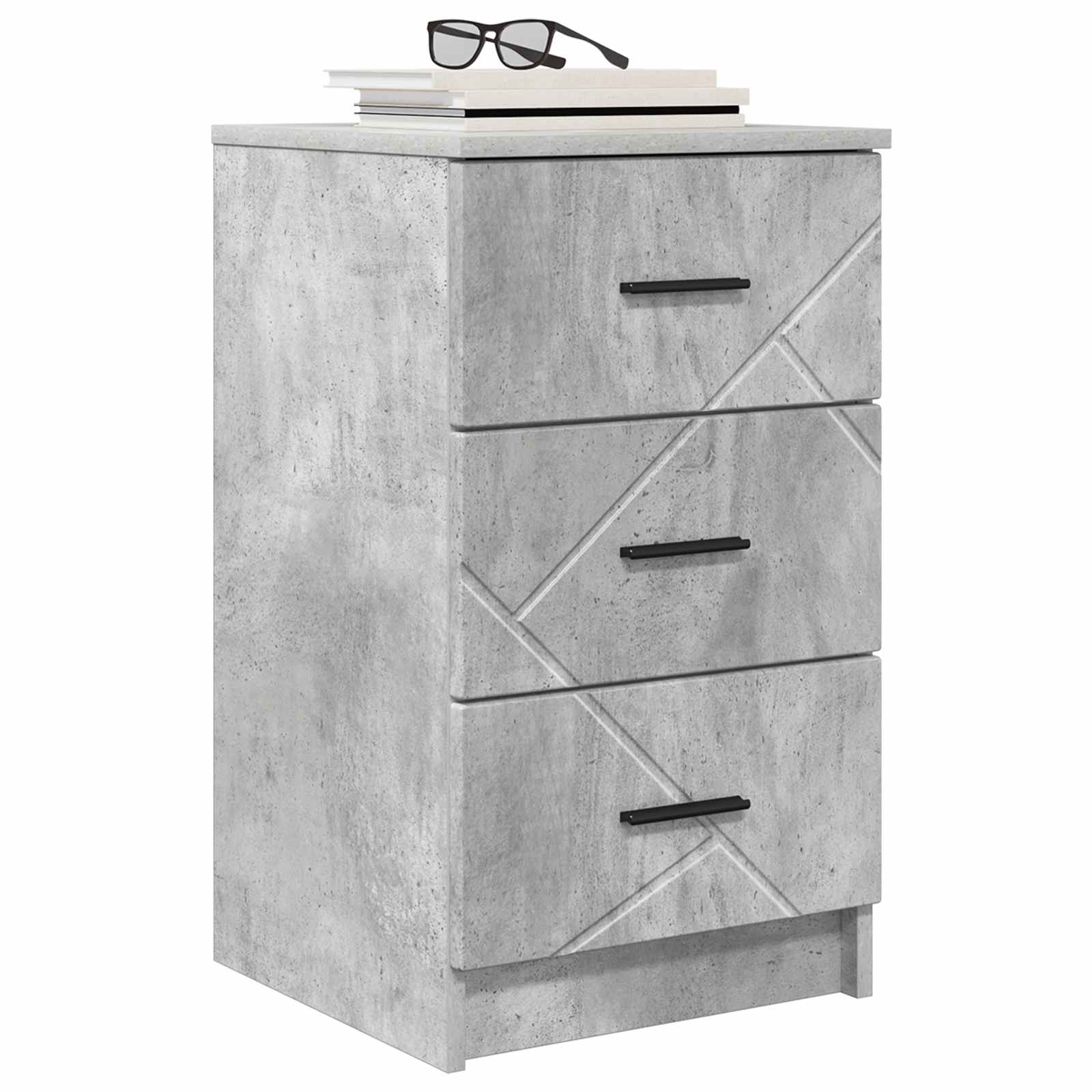 vidaXL Szafka Nocna Betonowy szary 38 x 38 x 66 cm Drewno inżynieryjne