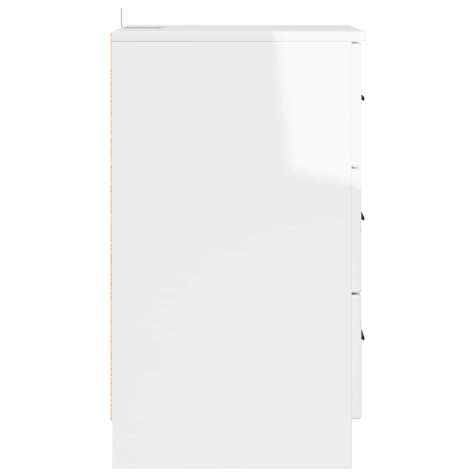 vidaXL Szafka Nocna Biały na wysoki połysk 38 x 38 x 66 cm