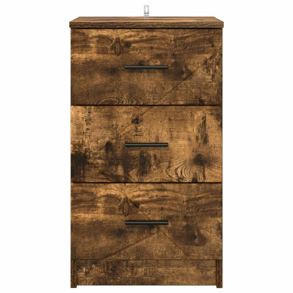 vidaXL Szafka Nocna Wędzony dąb 38 x 38 x 66 cm Drewno inżynieryjne