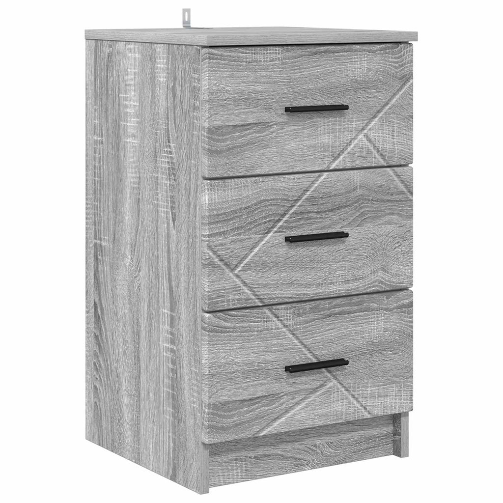 vidaXL Szafka Nocna Szary dąb sonoma 38 x 38 x 66 cm