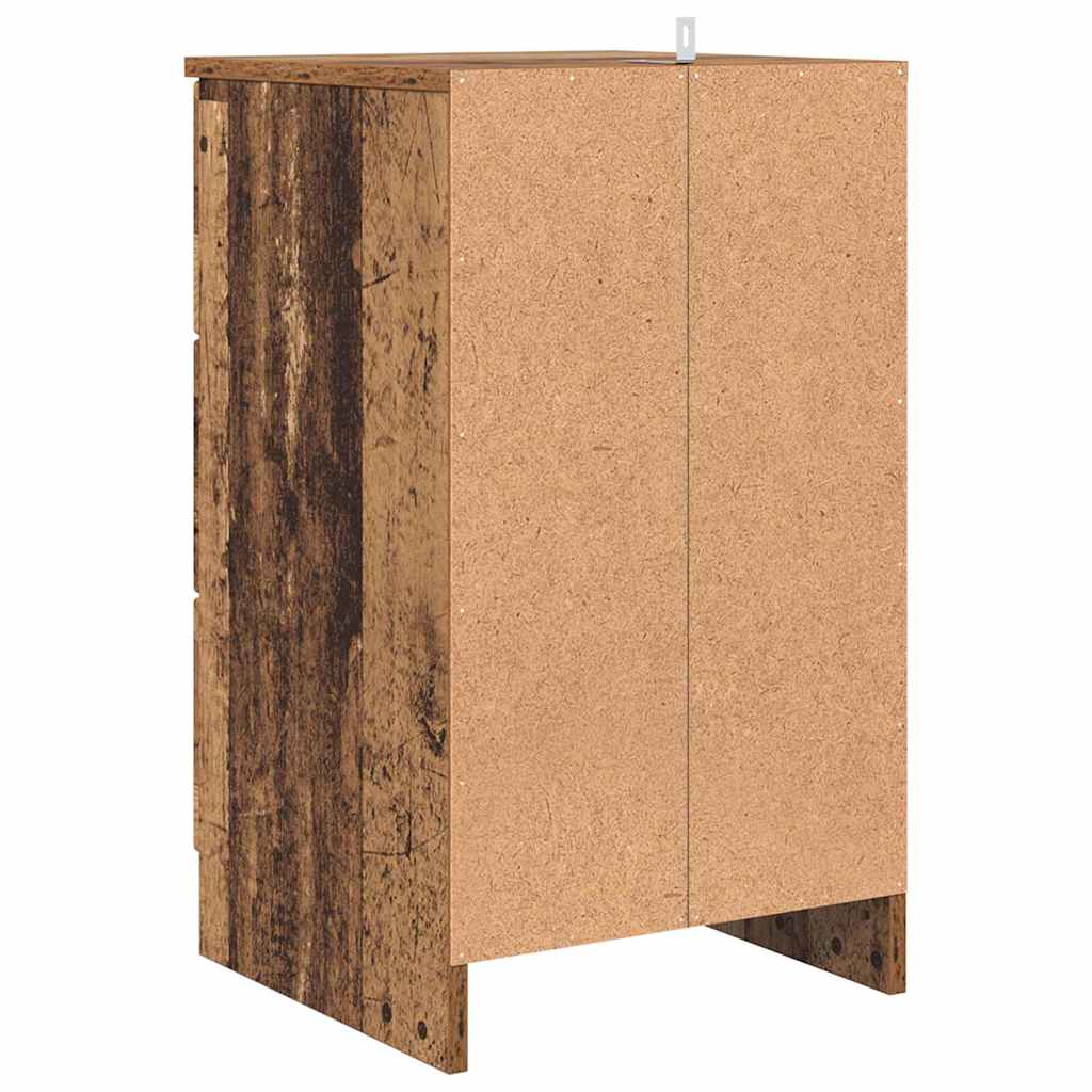 vidaXL Szafka Nocna z szufladą Stare drewno 38 x 38 x 66 cm