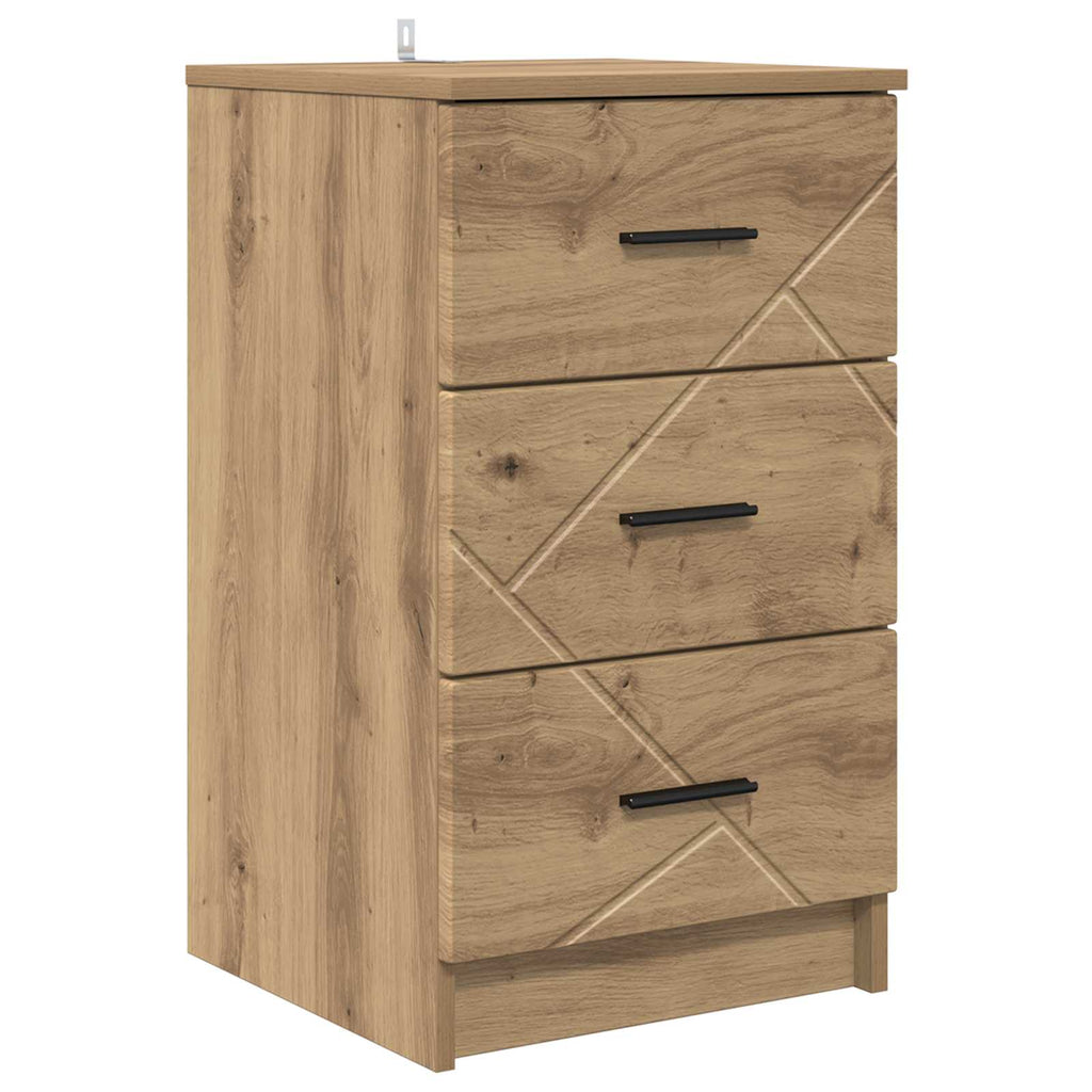 vidaXL Szafka Nocna dąb artisan 38 x 38 x 66 cm Drewno inżynieryjne