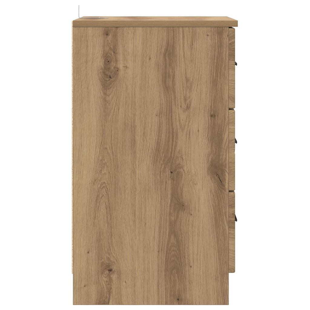 vidaXL Szafka Nocna dąb artisan 38 x 38 x 66 cm Drewno inżynieryjne