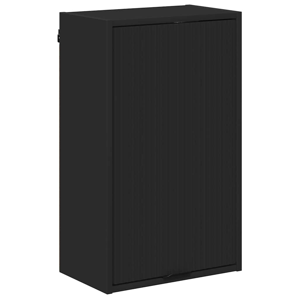 vidaXL Szafka Łazienkowa Montowane na ścianie Czarny 39 x 23,5 x 65 cm