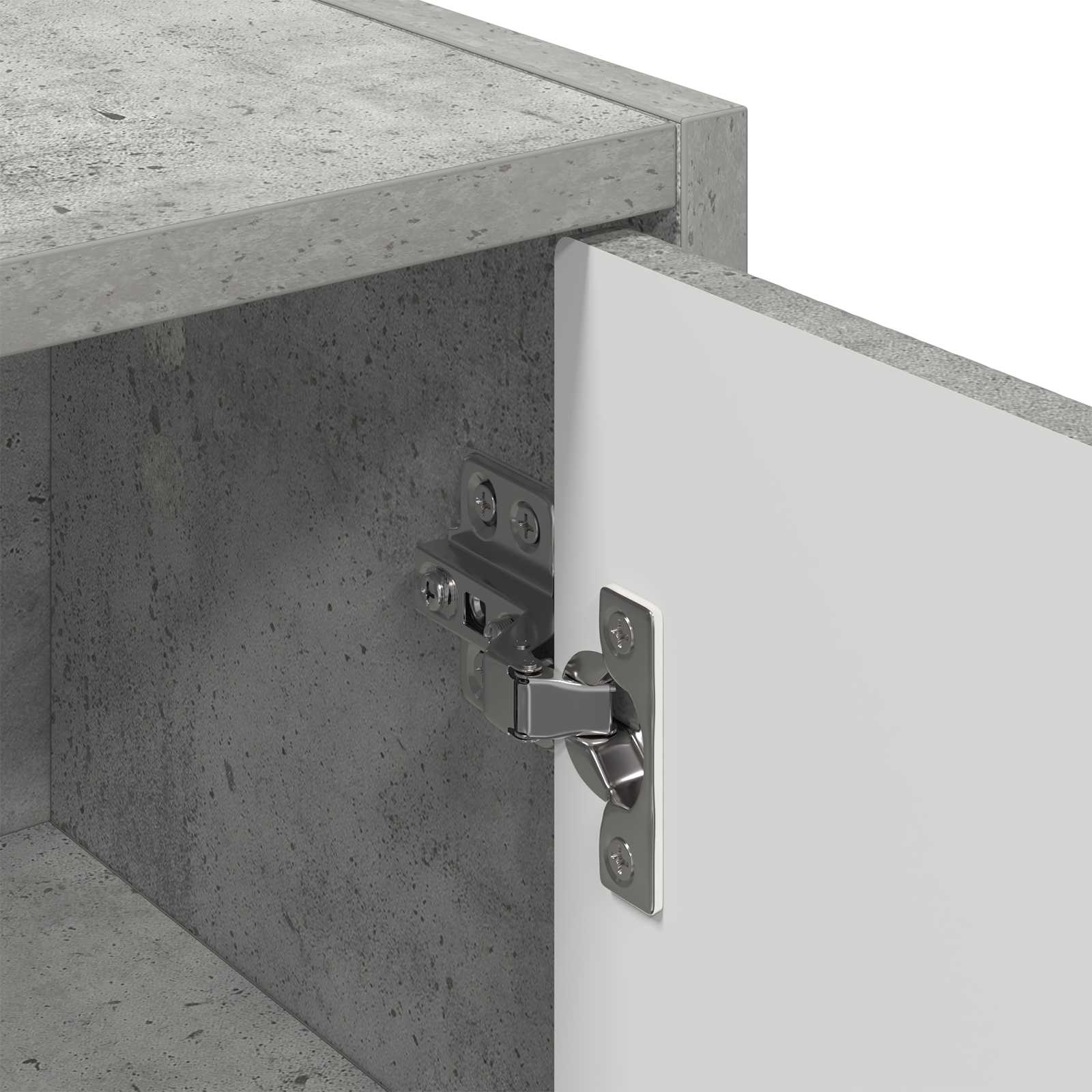 vidaXL Szafka Łazienkowa Betonowy szary 39 x 23,5 x 65 cm