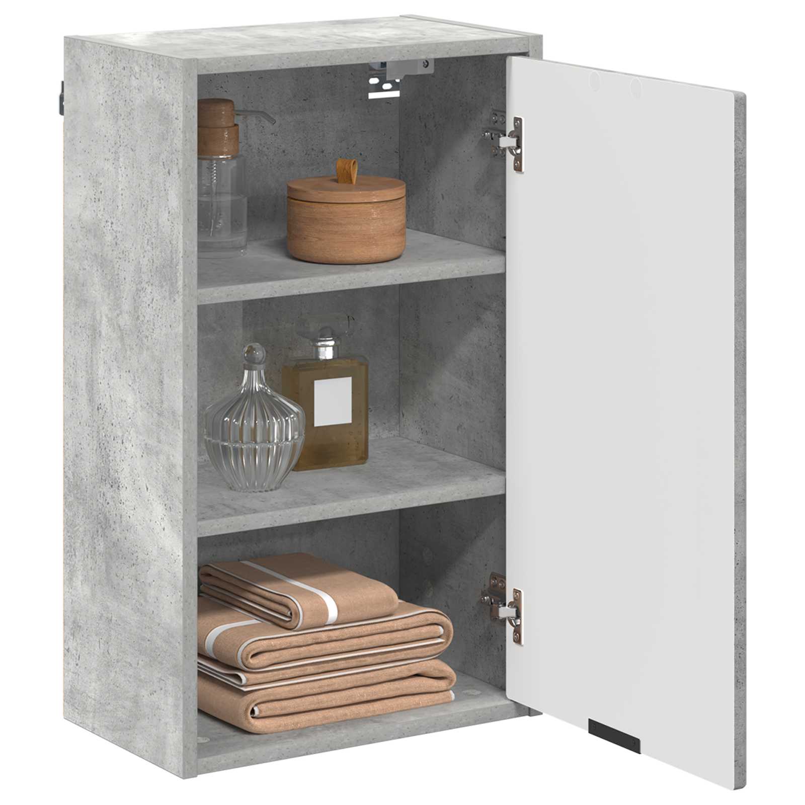 vidaXL Szafka Łazienkowa Betonowy szary 39 x 23,5 x 65 cm