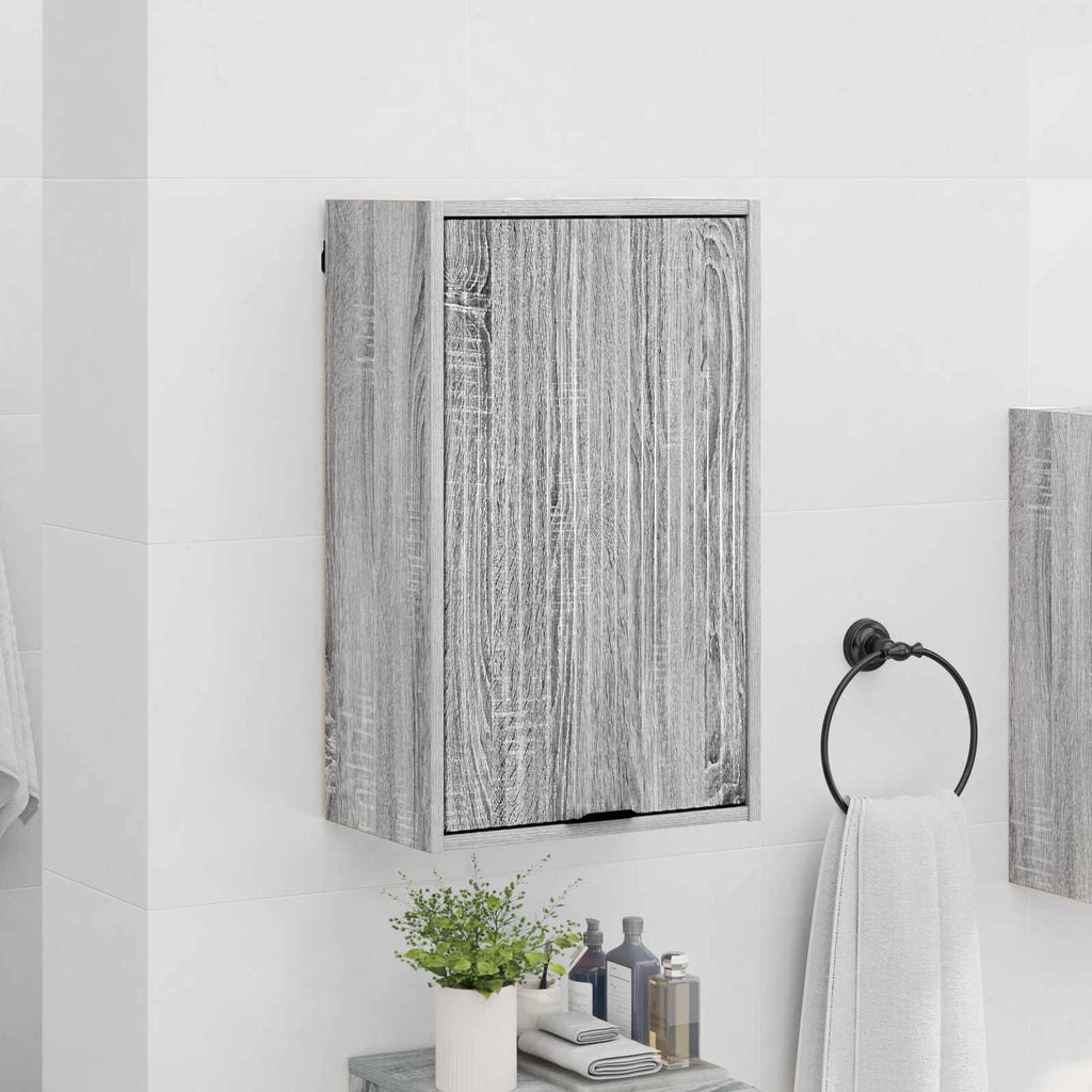 vidaXL Szafka Łazienkowa Szary Sonoma 39 x 23,5 x 65 cm